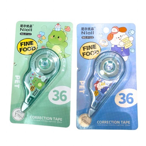 

Correction Tape Niall Impor No.9122 Fine Food Tipe-x Kertas Set Alat Tulis - SATUAN