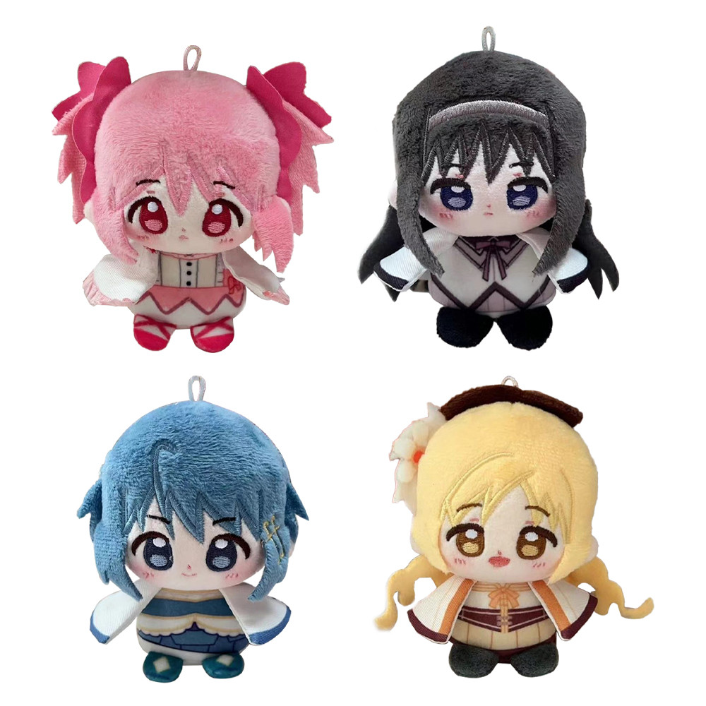 Anime Plush doll Pendant Kaname Madoka figure Akemi Homura Plushies Mami Tomoe Keychain Cosplay Doll