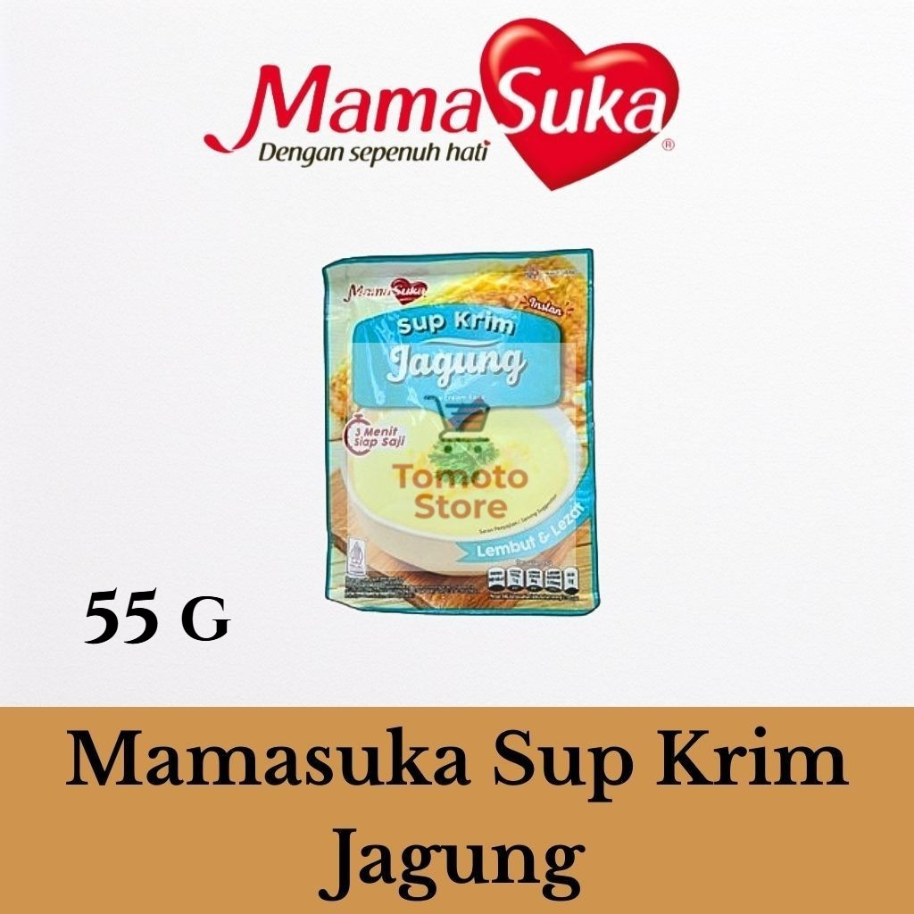 

✨ TOMOTOSTORE ✨ MAMASUKA Sup Krim Jagung / Corn Cream Soup 55 gr