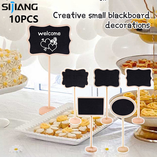 

SIJIANG Papan Tulis Mini 10pcs/Blackboard Stand Portable/chalkboard Menu Kafe/Untuk Kafe & Restoran
