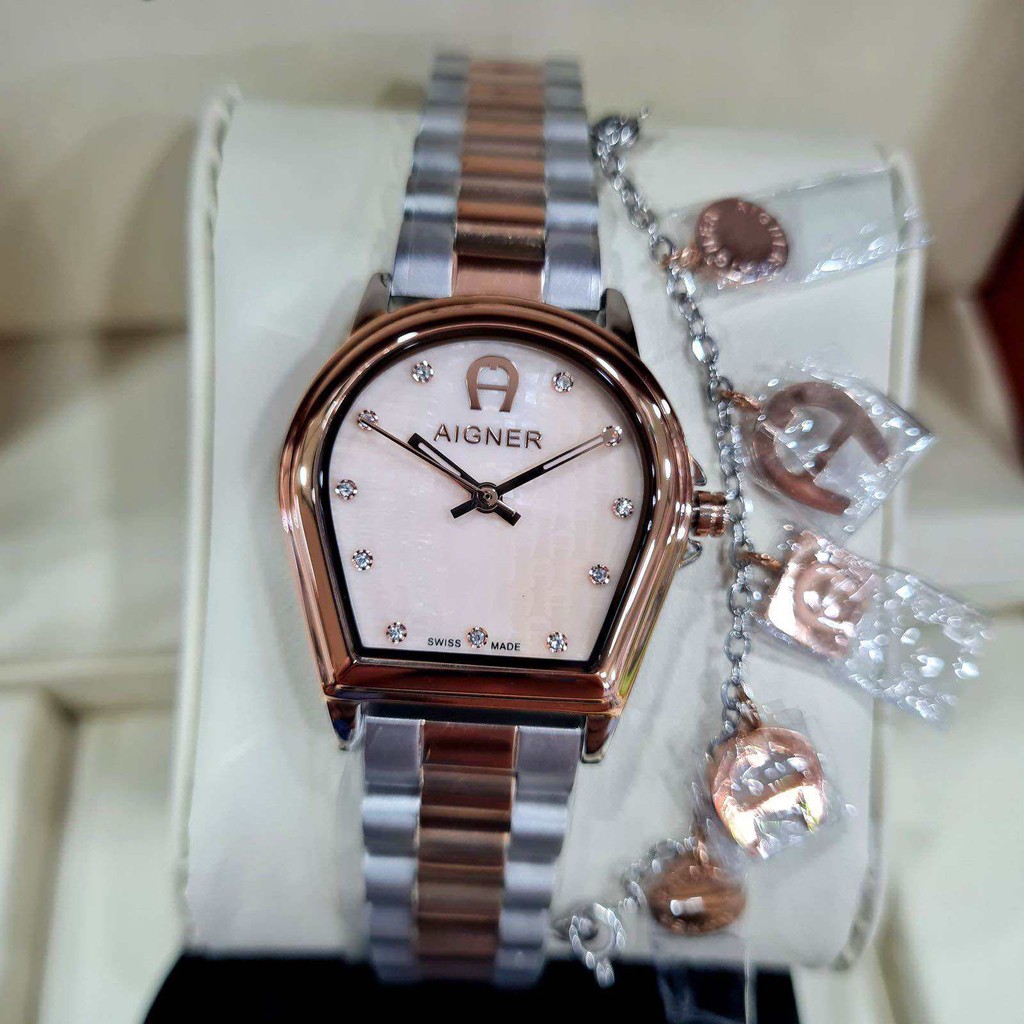 JAM TANGAN WANITA AIGNER ALESSANDRJA SERIES STAINLESS STEEL WATCH