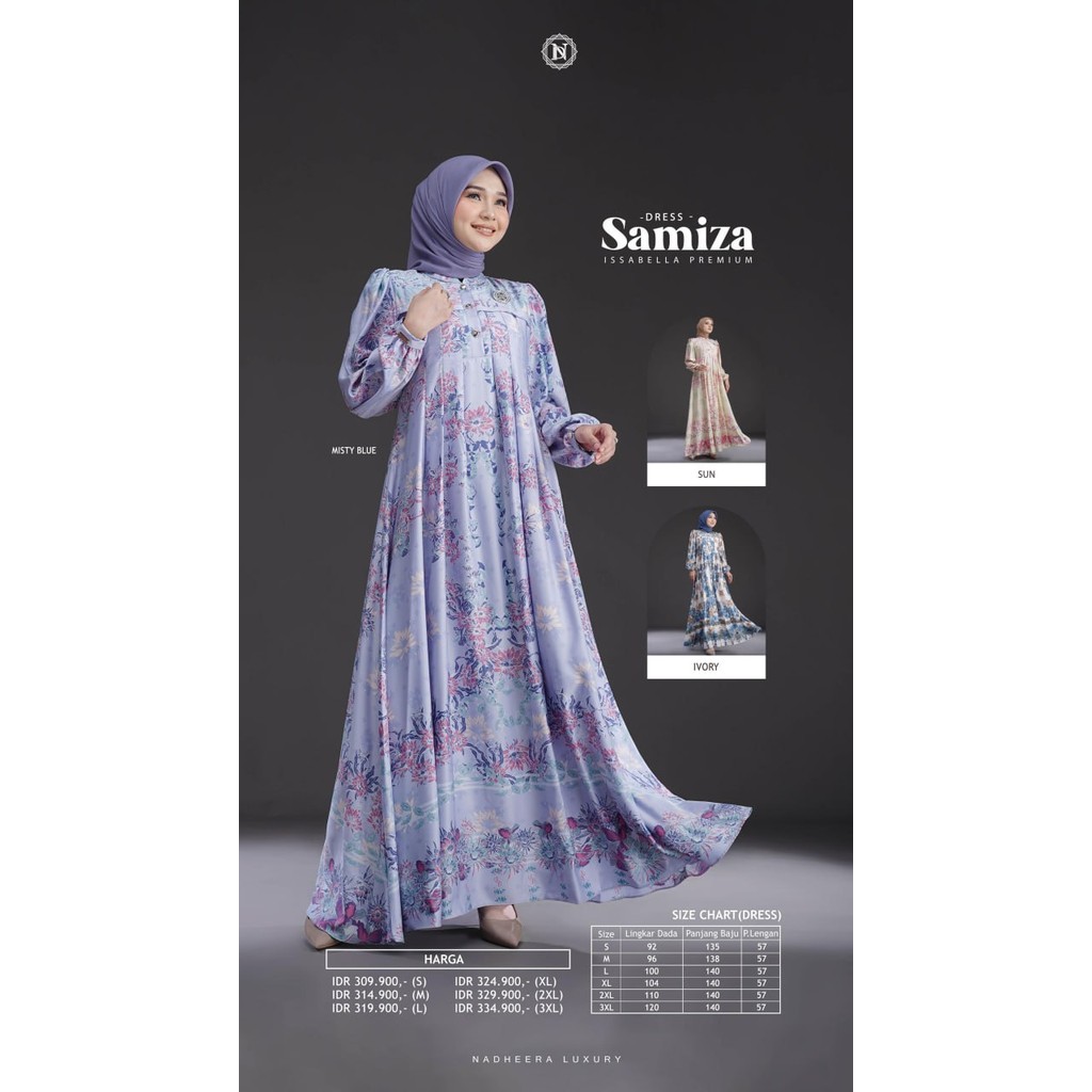NADHEERA LUXURY SAMIZA DRESS ISSABELLA PREMIUM SALE 2025