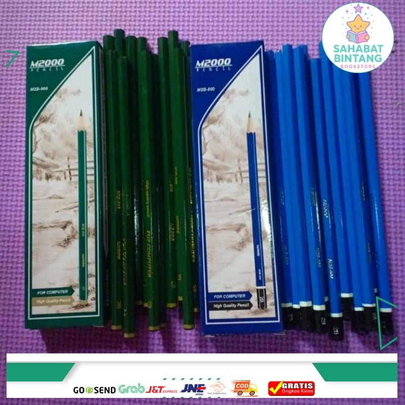 

Pensil 2B Kayu M2000 isi 12 Pcs Murah