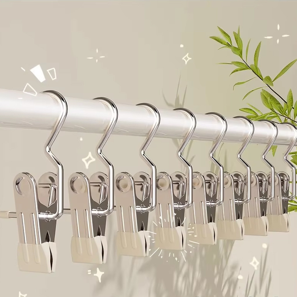 OZ Jepit Gantungan Jemuran Mini Serbaguna Gantungan Baju Jepit Besi / Pants Hanger Clip Stainless Tr