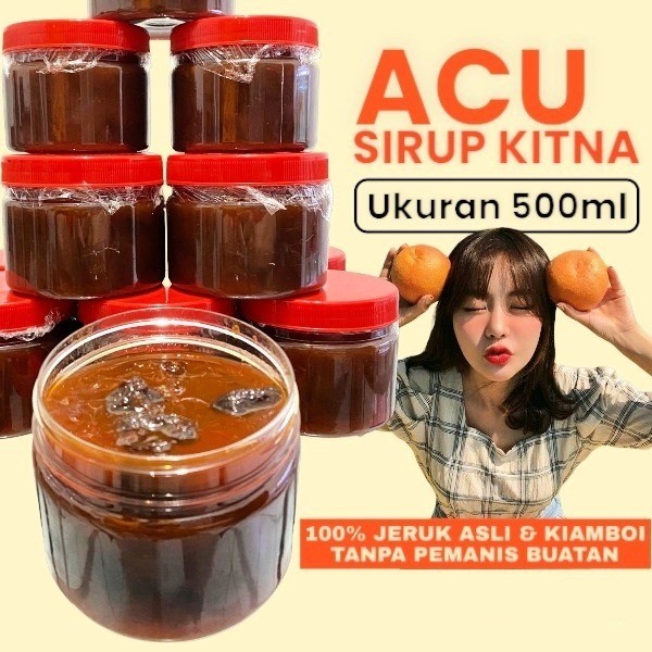 

Sirup Jeruk Kitna ACU 500ml Sehat & Segar 100% Bahan Alami - Homemade Jeruk Kitna Asli + Kiamboi