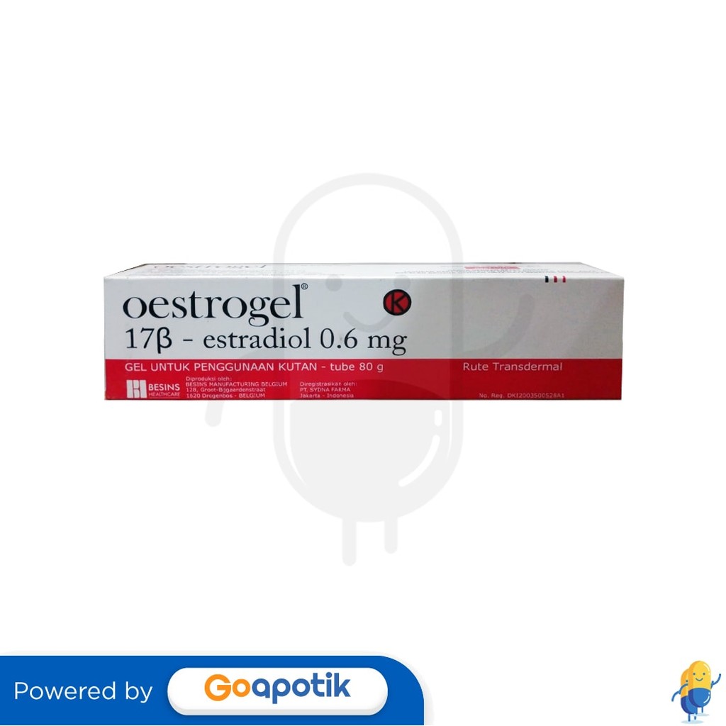 Oestrogel Gel Isi 80 Gram Tube