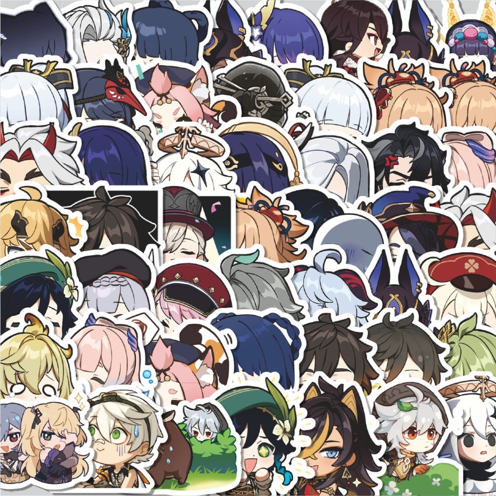 

Stiker Cutting Pack Stiker Anime Genshin Impact Versi 5 Isi 100Pcs Series Aesthetic Lucu Keren Untuk Koper Bahan Vynil