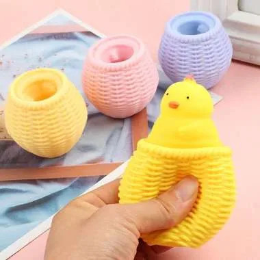 (Toserba 777) SQUISHY BEBEK / AYAM IMPORT / MAINAN SQUISHY TEKAN AYAM / MAINAN ANAK PENCET KARET / S