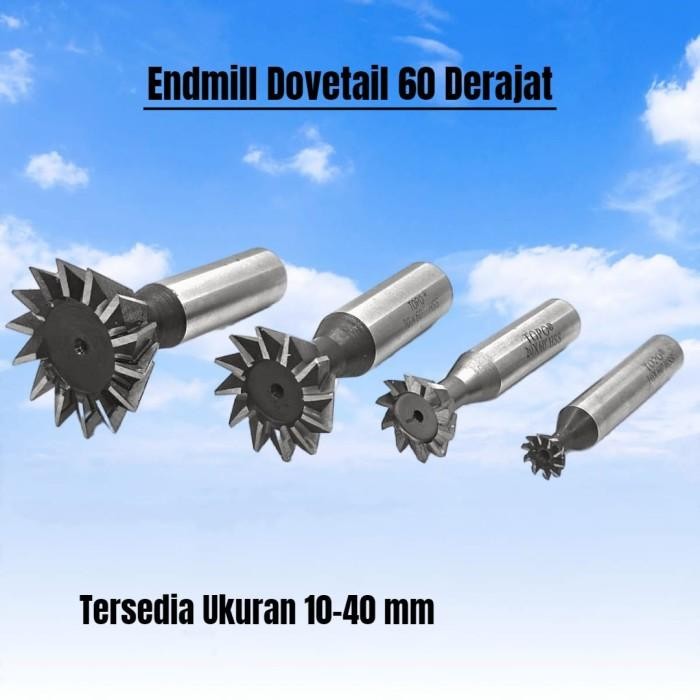 

Endmill ekor burung 60 derajat 10mm - 40mm End Mill dovetail groove - Diameter 20mm Sale