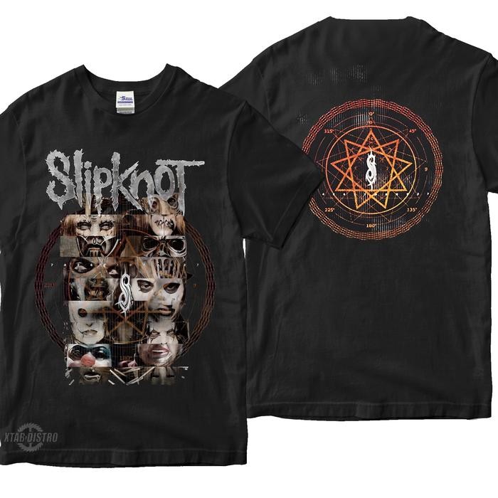 (TOP) kaos SLIPKNOT 6 CREATURES kaos band Slipknot negative one metal - M