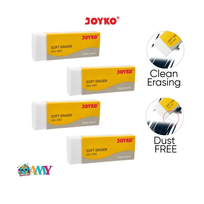

(1BIJI) JOYKO ERASER 526 B20 PUTIH AMY STASIONARY
