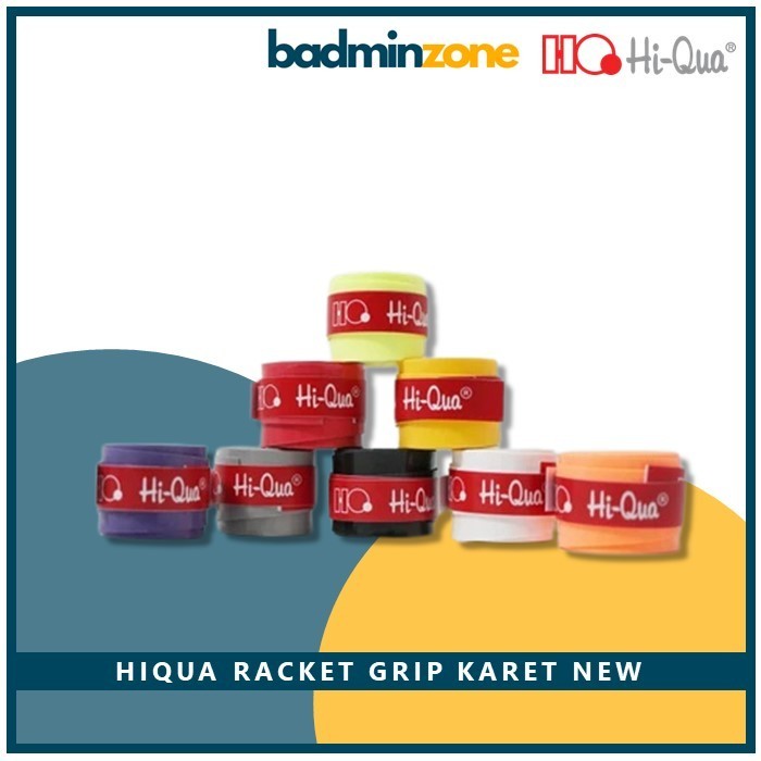 Grip Karet Badminton Hiqua Original Overgrip Bulat Raket Bulutangkis Hi-Qua HQ