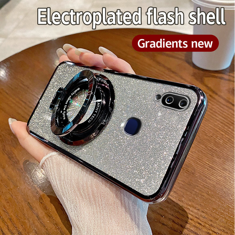 Soft HP Case Vivo Y95 Casing Silikon Untuk Vivo Y95 1807 Case berkilau Berlapis Handphone Phone Cove