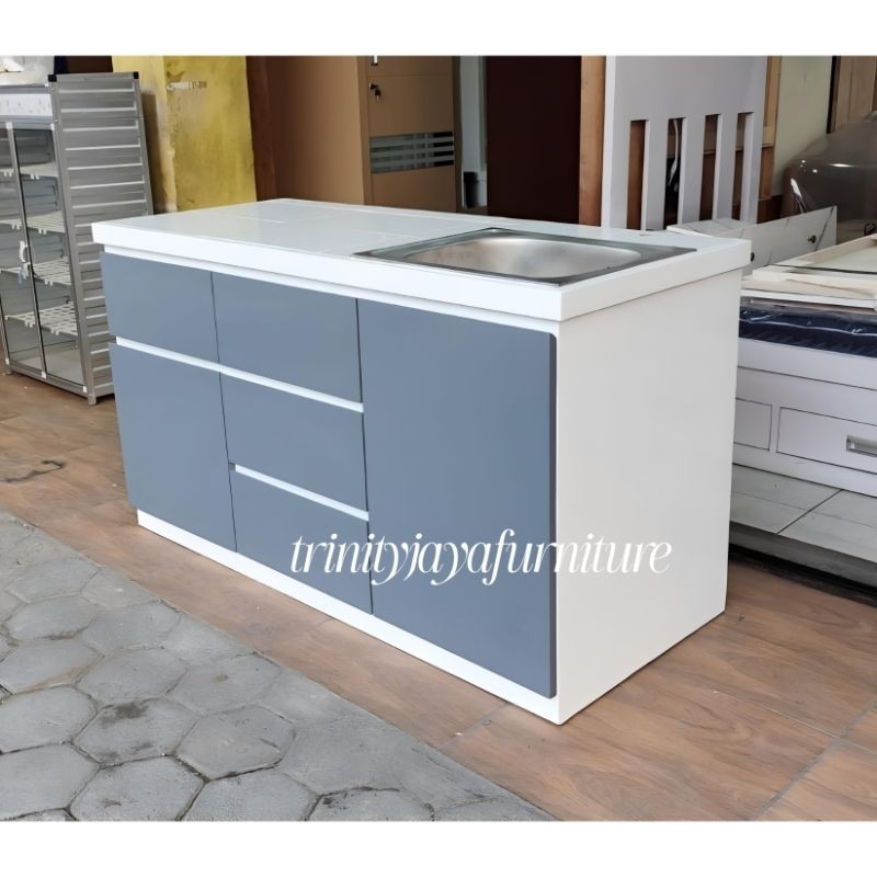 Meja Wastafel Meja Dapur Kitchen Set Bawah Bahan Multiplek Duco/Candra Furniture