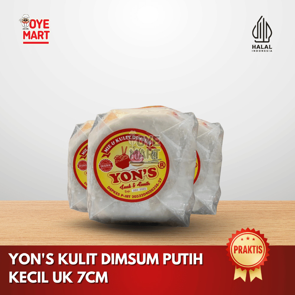 

YON'S KULIT DIMSUM PUTIH KECIL UKURAN 7 CM