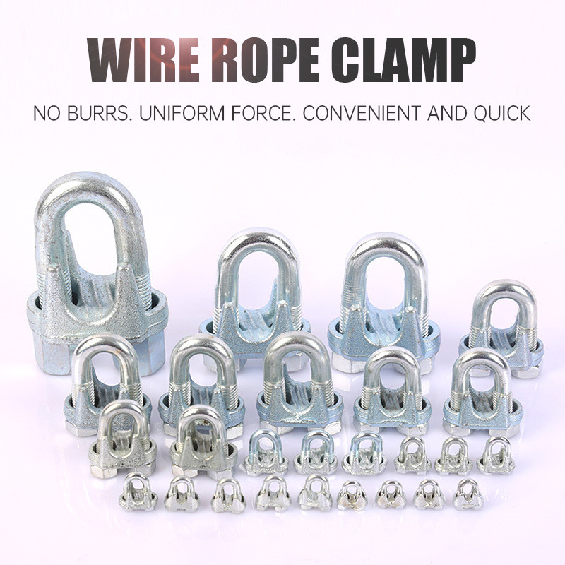 Malleable Iron Wire Rope Clamp Durable Wire Rope Clamp COD Apligod Wire Rope Heavy Duty Clamp