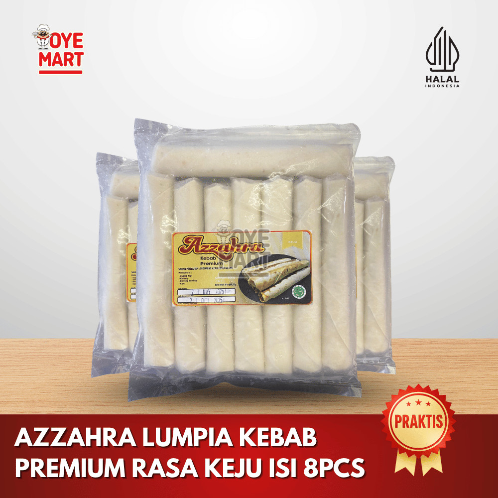 

AZZAHRA LUMPIA KEBAB PREMIUM RASA KEJU ISI 8PCS