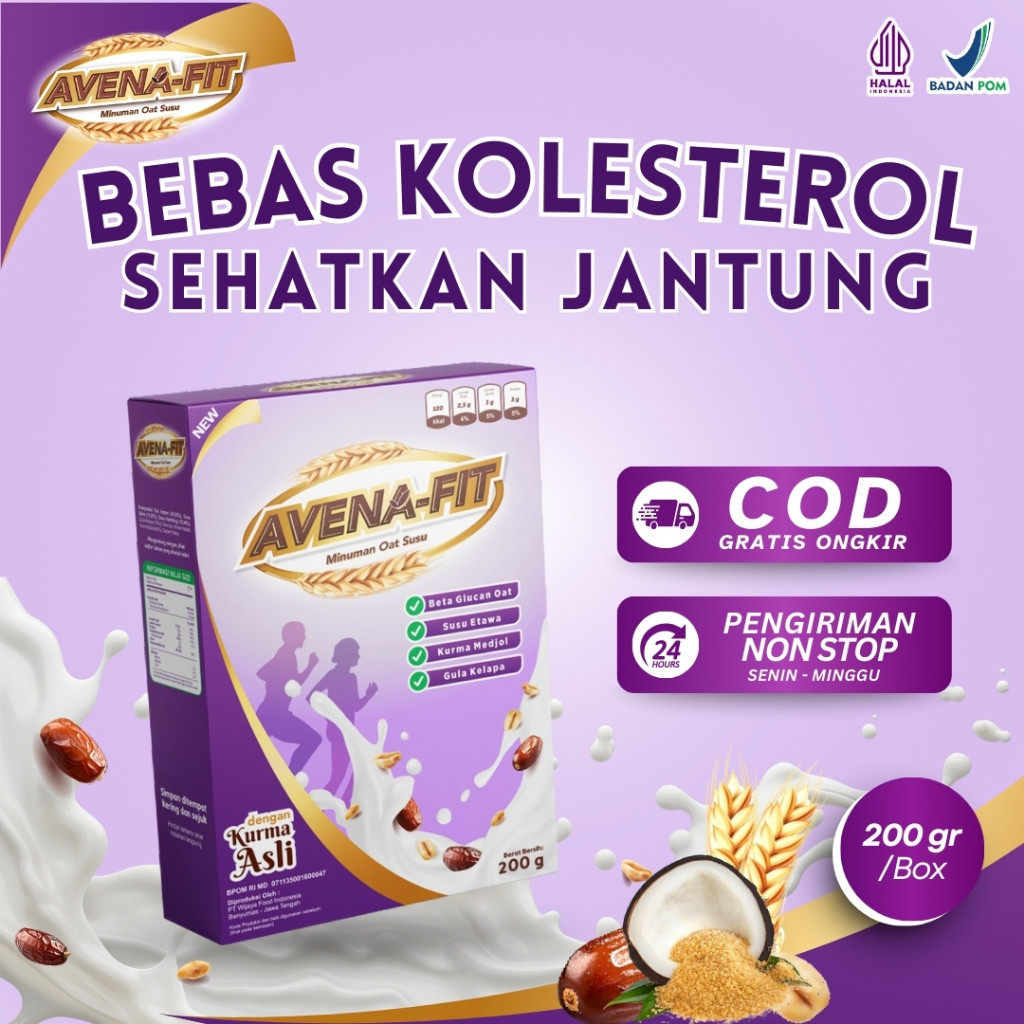 

New Avenafit Sereal Sehat Atasi Kolesterol Tinggi dan Sehatkan Jantung Secara Alami 100% Original BPOMPremium