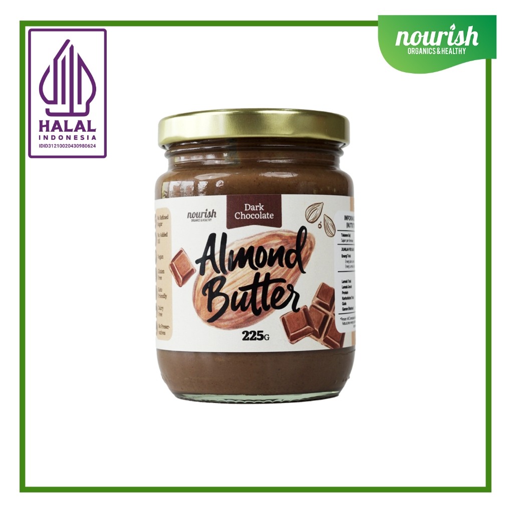 

New Nourish Dark Chocolate Almond Butter - 225 grPremium