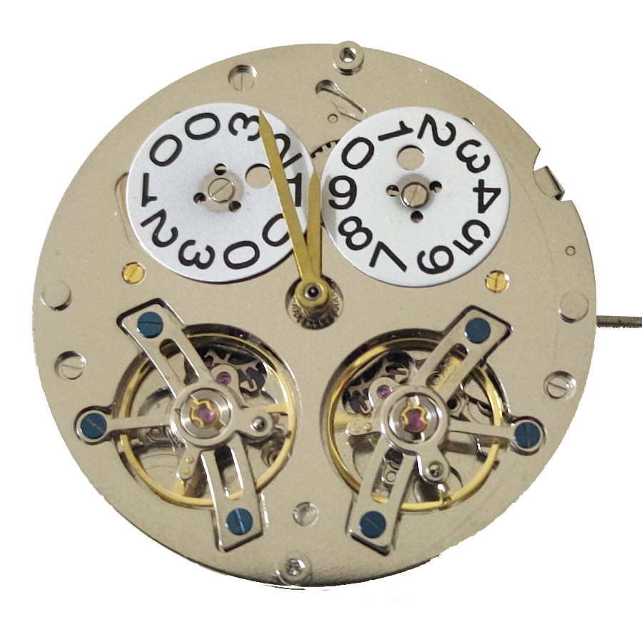 

Double Flying Wheel Big calendar movement dual drive dual strip box Diameter 33.7mm