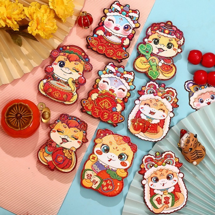 

NEW 2025 Angpao Ular 3D isi 6 Tebal Premium Angpau Sincia Snake Year Tahun Baru Uler Ampao Gantung h