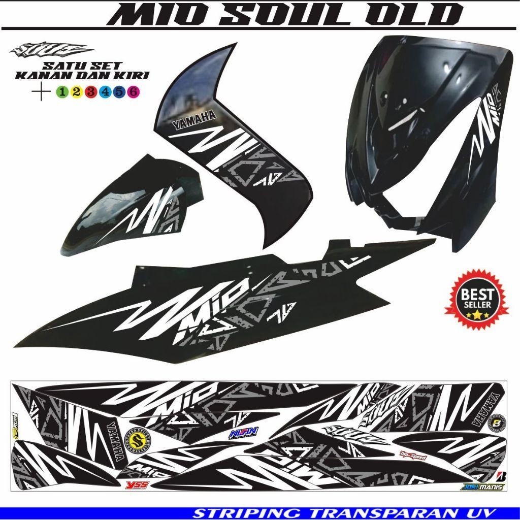 Stiker / Stiker Mio Soul Lama Variasi Lis Stiker Motor Mio Soul Old 115 Variasi Mio Soul Lama Stripi