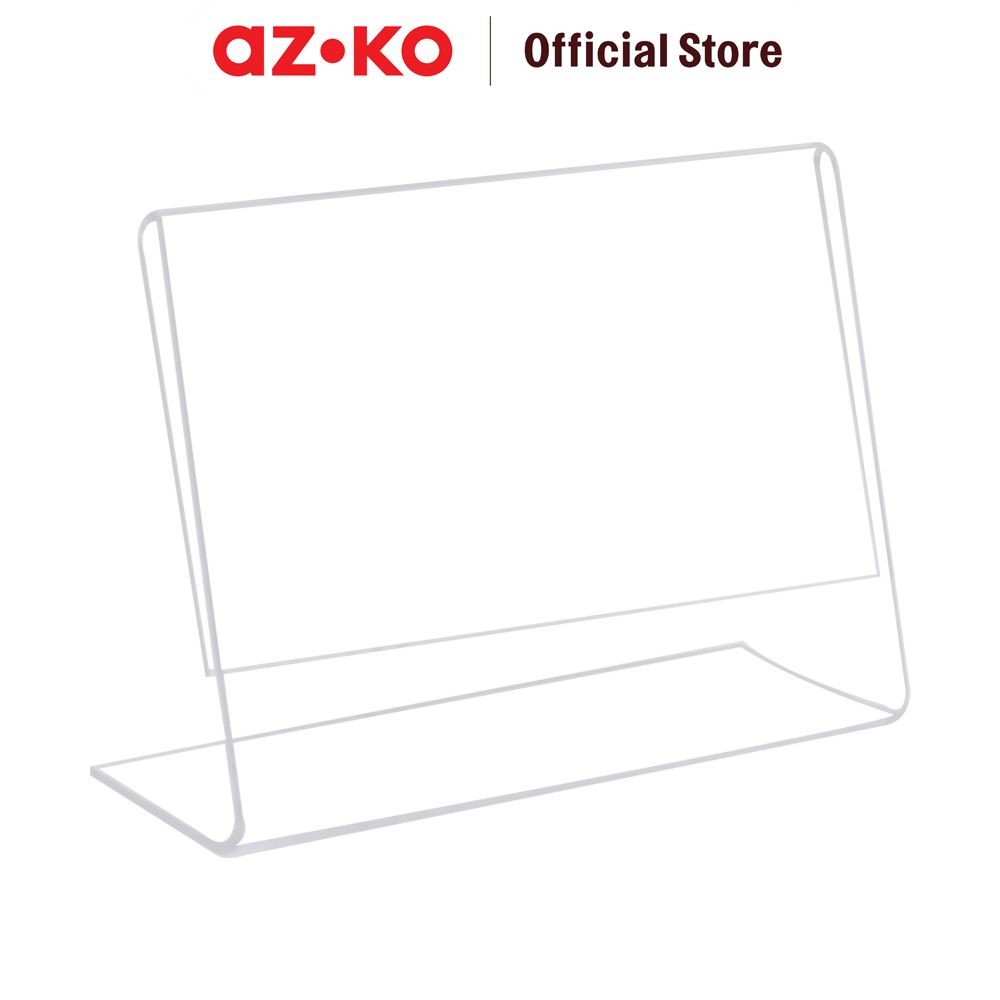 

AZKO Odi Holder Kartu Nama Bentuk L Bingkai Tanda Informasi Sign Frame Papan Pengumuman