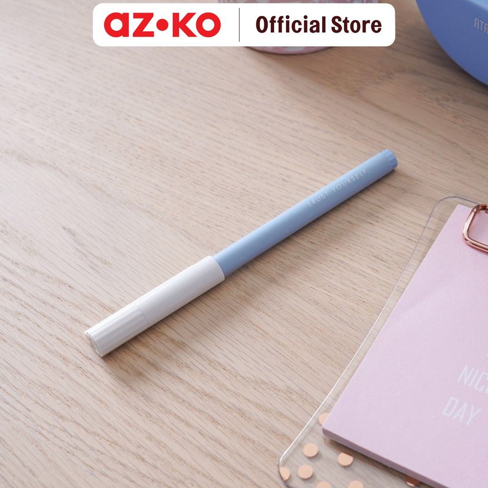 

AZKO Ataru Happy Motivation Pulpen Tinta Hitam - Biru Pena Ballpoint Pen Bolpoin Alat Tulis Lucu