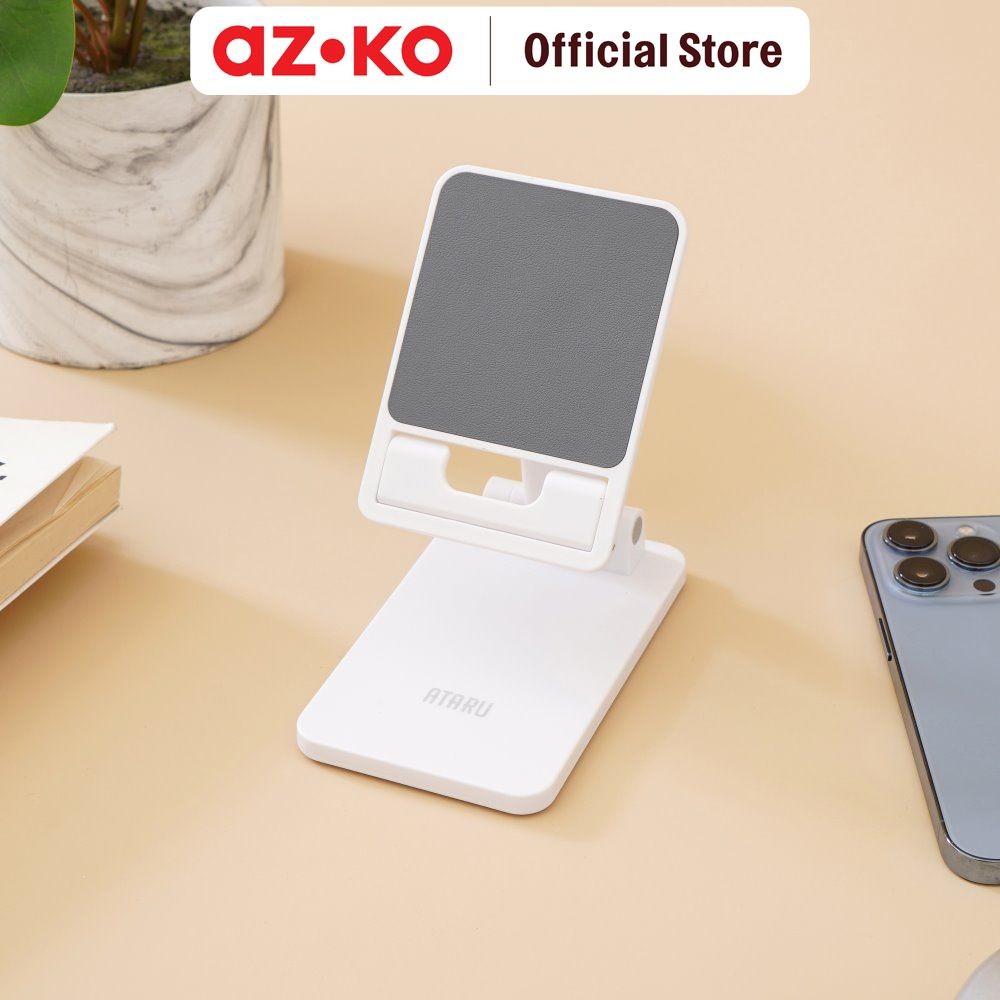 AZKO Ataru Holder Smartphone Foldable - Putih Tempat Penyangga Ponsel Aksesoris Holder Handphone Dud