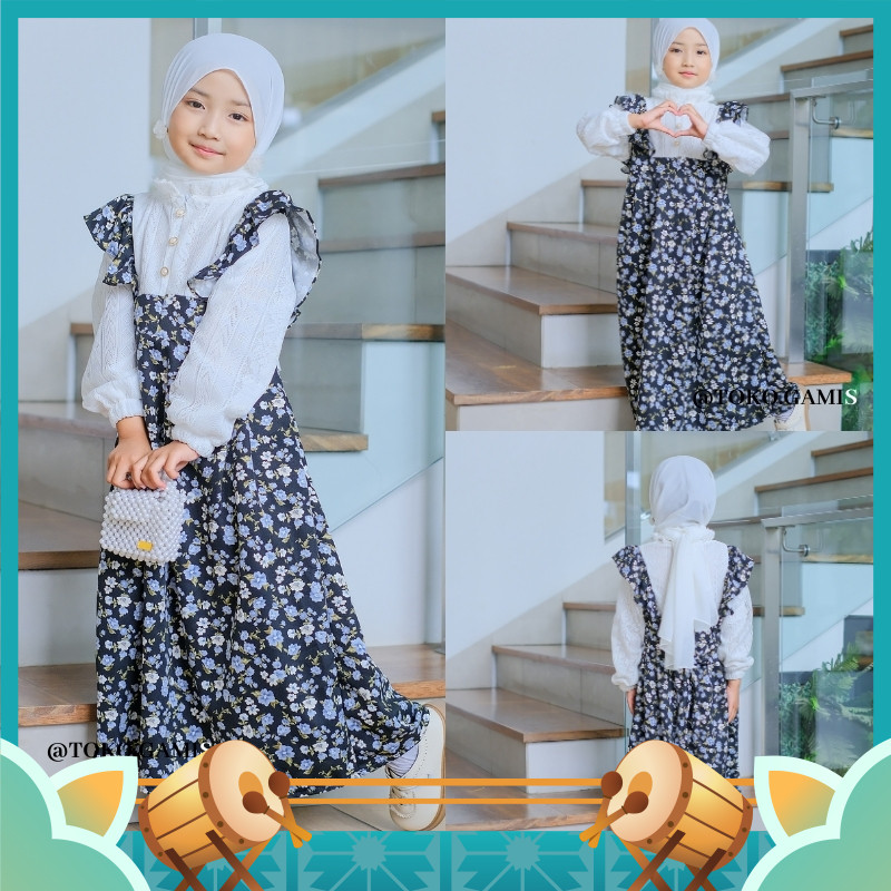 Busana Muslim Anak Perempuan Cantik / Gamis Anak Perempuan Terbaru Lebaran Mewah Model Kekinian Kore