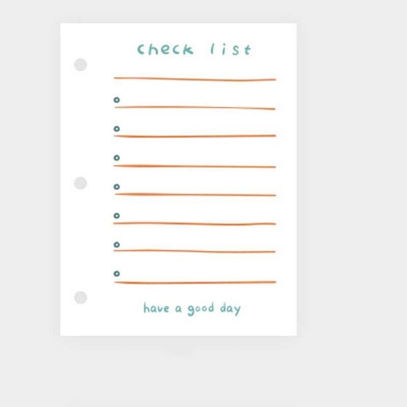 

[ Naays ] JIANWU Kertas Binder A8 3 Lubang Loose Leaf Paper 60 Sheets - JW68