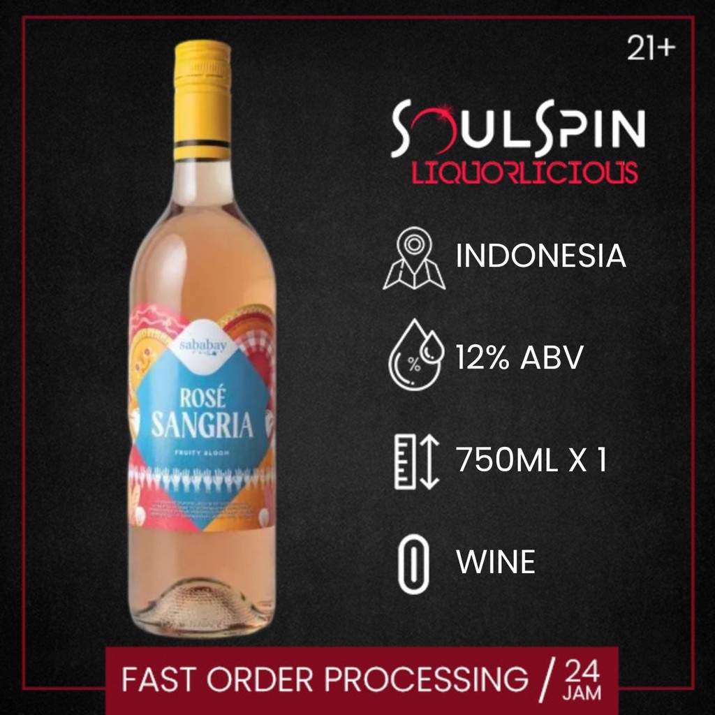 

Sababay Rose Sangria 750ml Indonesia Rose Wine