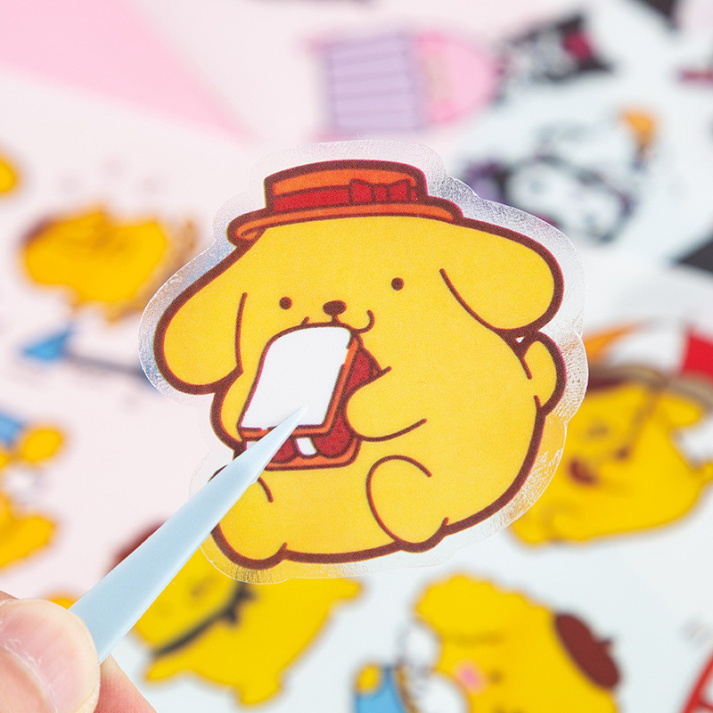 

COD Stiker Sanrio Dekorasi Kreatif Tahan Air Stiker Buku Tempel Kartun Transparan