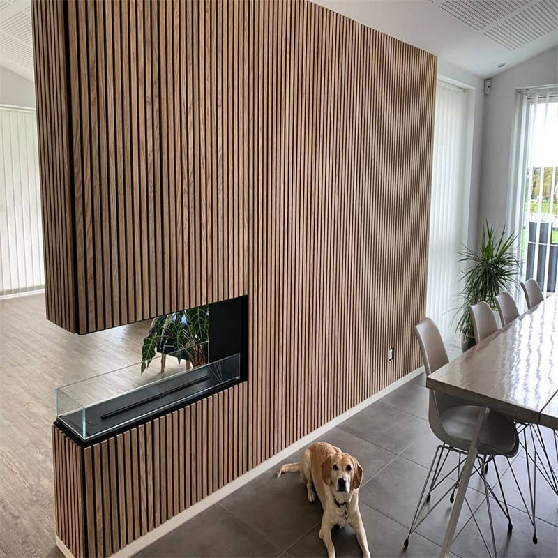 Akupanel  Slatted Wooden Veneer Acoustic Panel Soundproof Wall Panel Acoustic Panel Soundproof