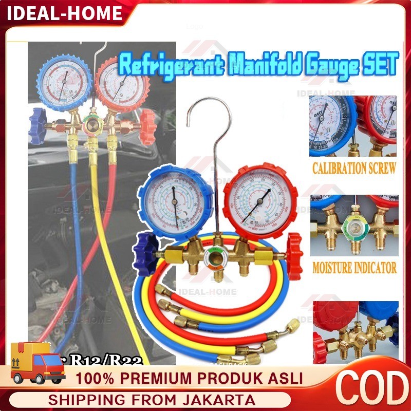 BRASS DOUBLE MANIFOLD MULTI ONE COOL PENGISIAN FREON AC MOBIL AC KULKAS AC RUMAH Testing manifold do