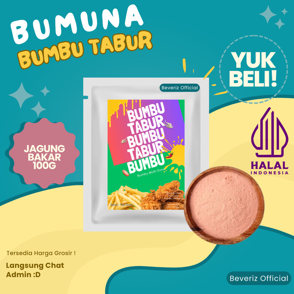 

BEVERIZ Bumbu Tabur Jagung Bakar Kemasan 100g {BISA COD}{TERSEDIA HARGA GROSIR}