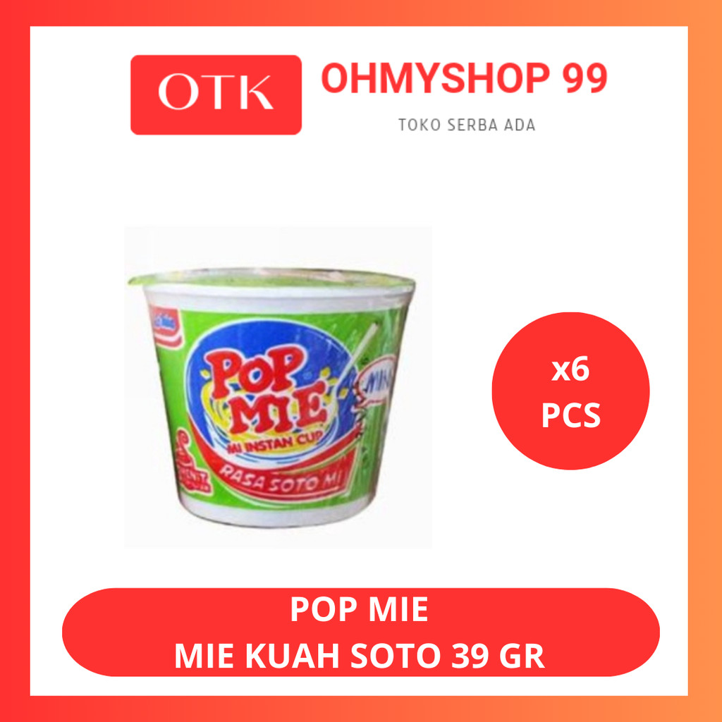 

Pop Mie Mini Rasa Soto Mie 6x39gr