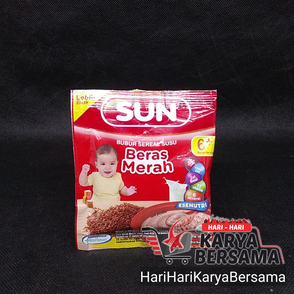 BUBUR BAYI SUN BERAS MERAH SACHET 20GR