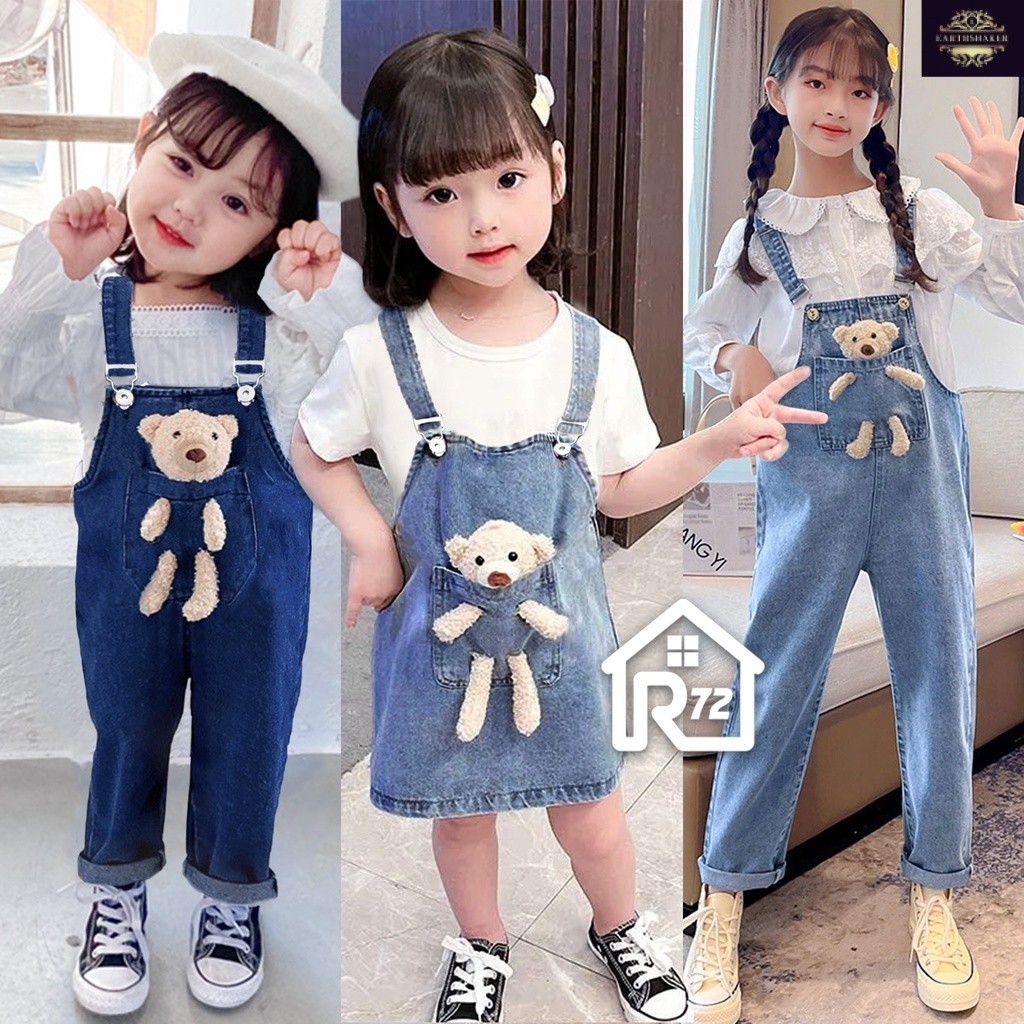 Overall Boneka Anak - Jumpsuit Wearpack Celana dan Rok