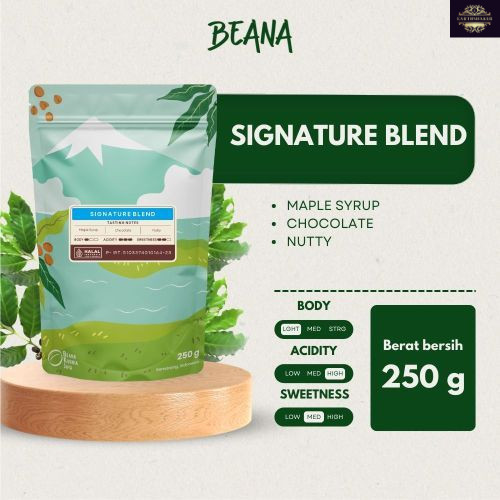 

Signature Blend" Coffee Roasted Beans | Blend Kopi Robusta Arabica 250gr - Beana Roastery Semarang