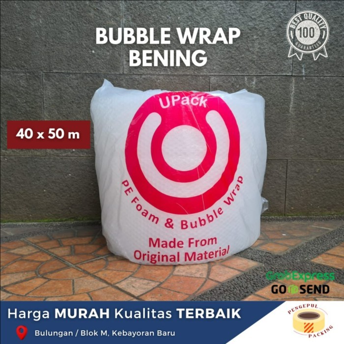 

BUBBLE WRAP UPACK 3KG PREMIUM 40 CM X 50 M - Hitam