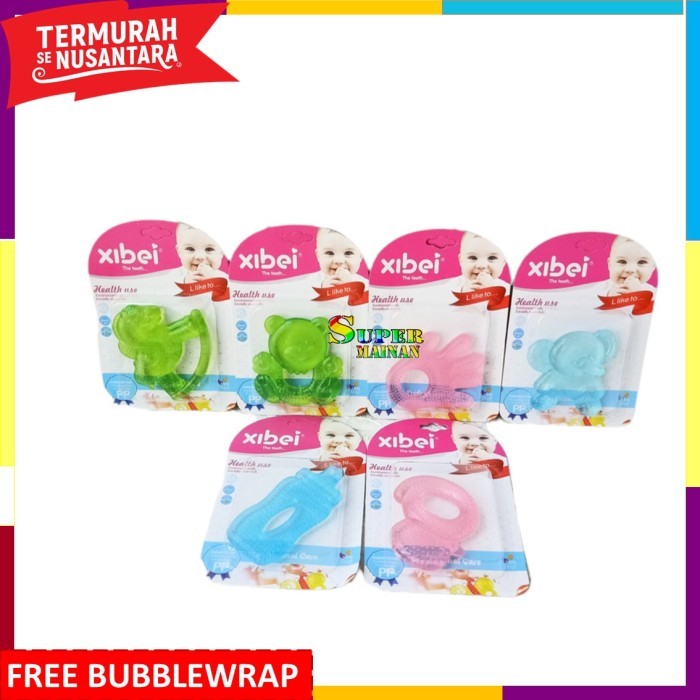 Mainan gigitan bayi teether bayi bpa free mainan bayi 6 7 8 9 10 bulan