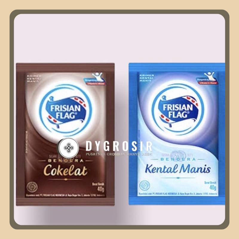 

FRISIAN FLAG SUSU KENTAL MANIS PUTIH DAN COKELAT 40gr MONAZALA