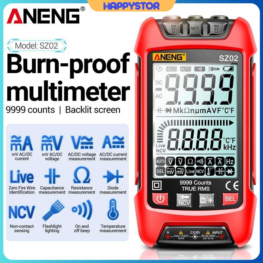 ANENG Digital Multimeter Multitester Voltage Tester Burn Proof - SZ02
