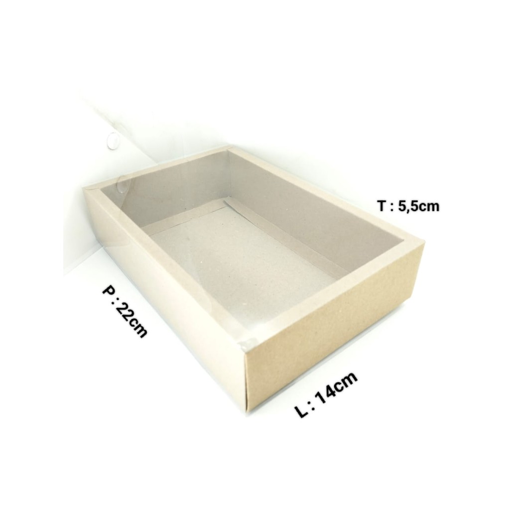 

1 PCS BOX KRAFT MIKA SLOP 22X14X5,5