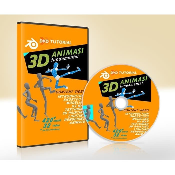 DVD Tutorial Dasar Animasi 3D Dengan Software Blender