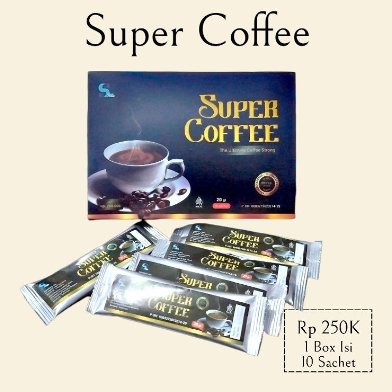 

SUPER COFFEE THE ULTIMATE STRONG 1 BOX ISI 10 SACHET ORIGINAL SBB