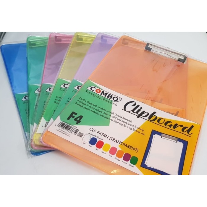

papan Jalan Clipboard F4 Acrylic Transparan Alas Ujian