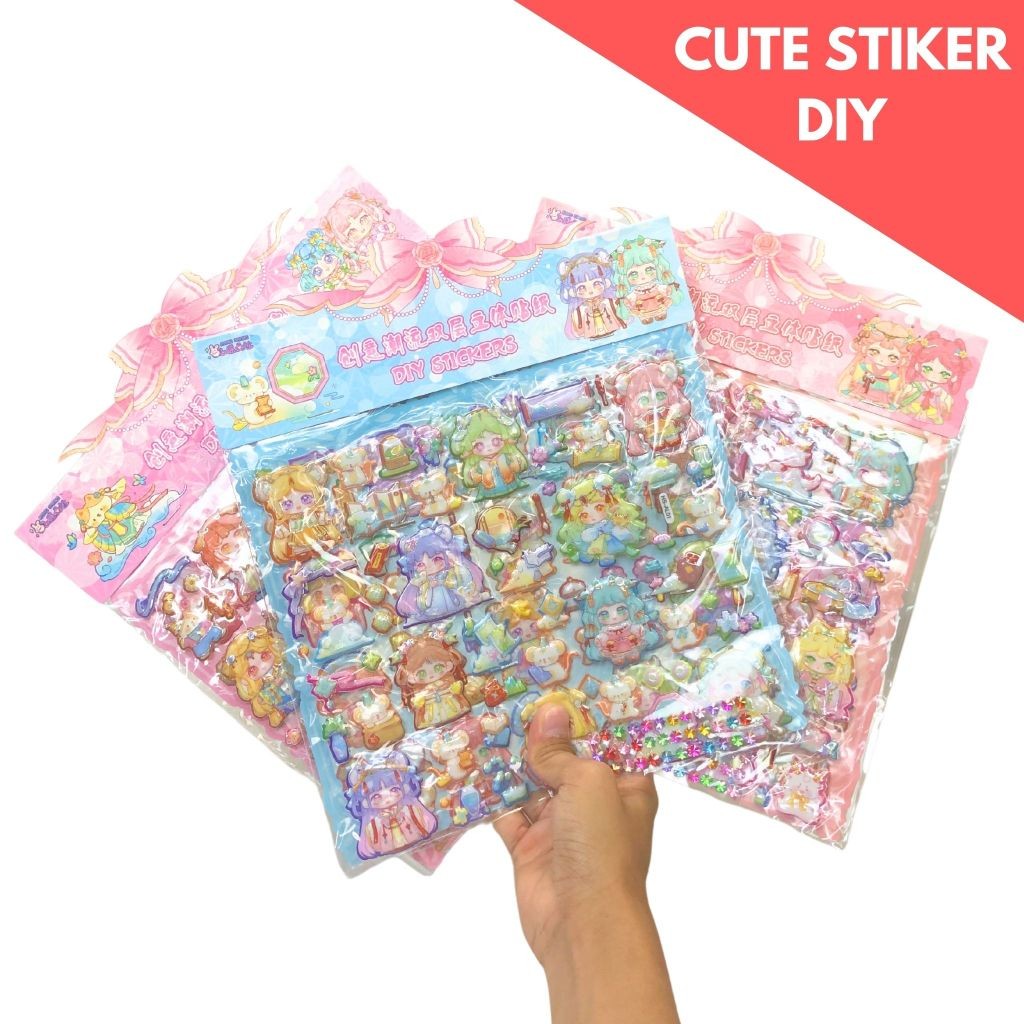 

Sticker Jumbo 3D Stiker Timbul Karakter Lucu Anime Stickers Impor #HS-AL Tempelan Mainan Anak Murah - MOTIF MIX- SHAGB