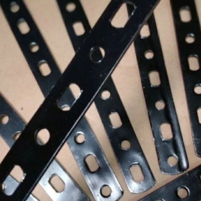 (ASAACC) Plat Besi Bolong Tebal Breket Besi Plat Bolong Serbaguna - ± 2mm - 4 mm